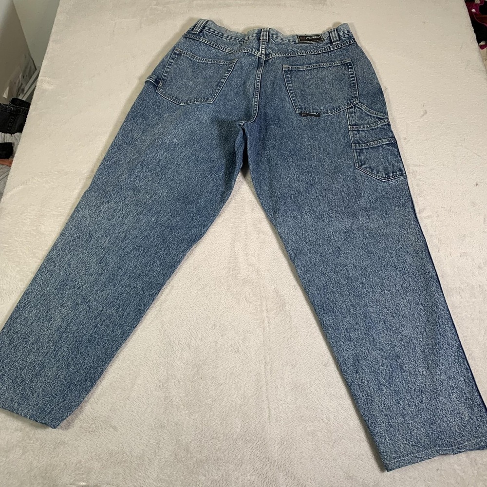 Vintage FUBU The Collection Jeans Mens 40x32 (Tag 40x34) Relaxed Carpenter 90s